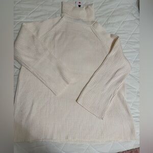 Cream Turtleneck Sweater Dress Size Small NWT